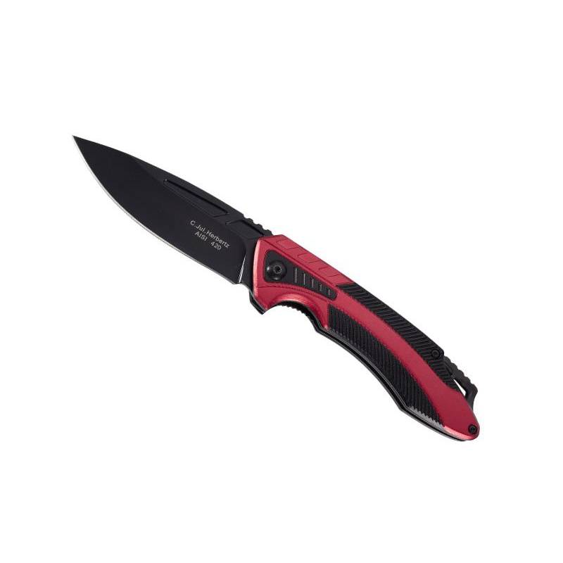 Herbertz COUTEAU HERBERTZ ALU ROUGE/NOIR 12CM INOX