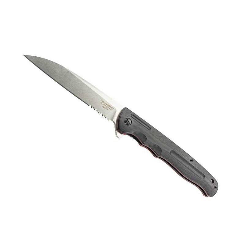 Herbertz COUTEAU HERBERTZ G10 NOIR 16,5CM INOX + ETUI