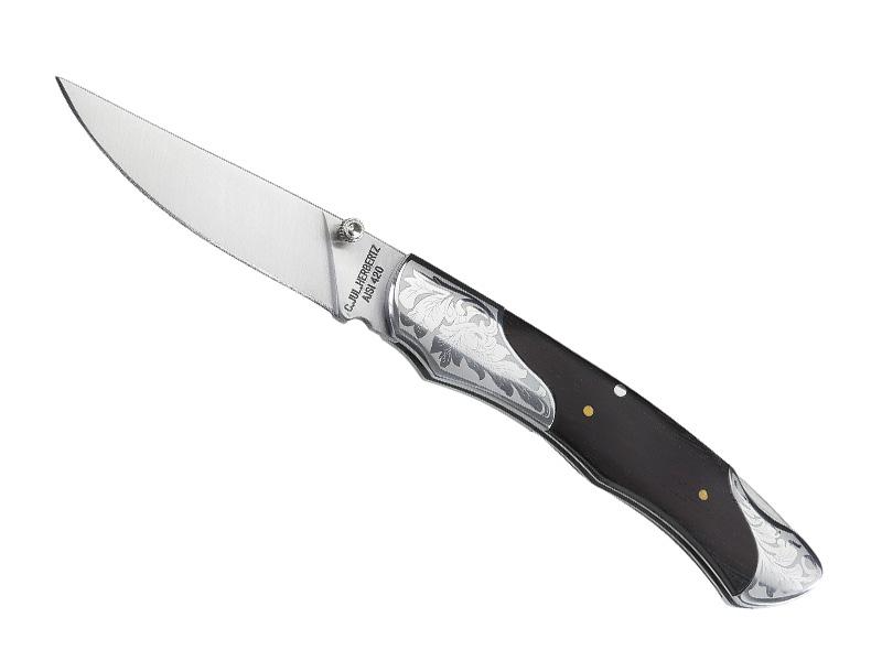  COUTEAU HERBERTZ BOIS MITRES GRAVEES 12CM INOX